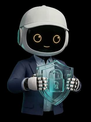 Robot Holding cyber AUS